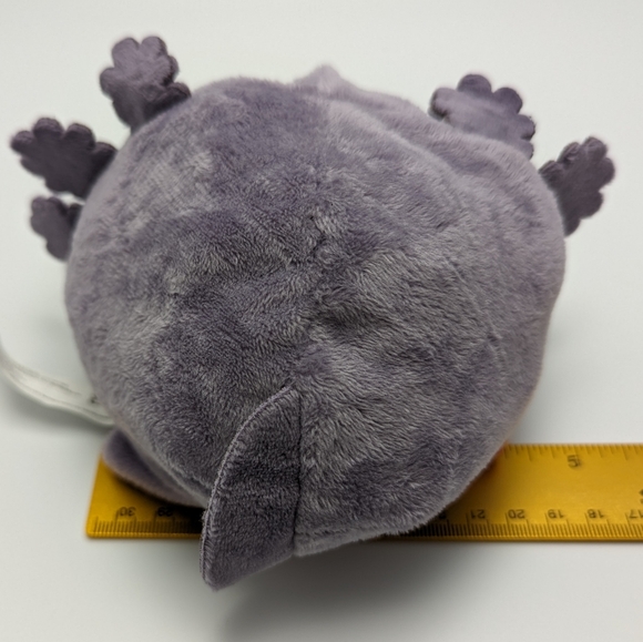 TeeTurtle - The Original Reversible Axolotl Plushie - Gray + Rainbow 🌈 - Picture 5 of 5